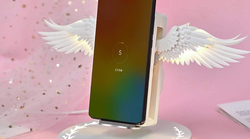 angel wings wireless charger image